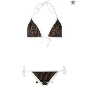Fendi FF Logo Bikini Bathing Suit Size 40